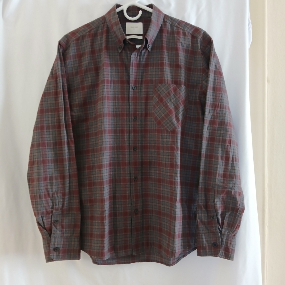 Billy Reid Plaid Button Down Shirt